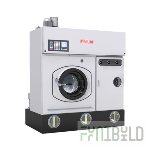 Dry cleaning machine LVH-16P (for cleaning leather and textiles) (1500 (1660) x 1830 (2080) x 2200 (2500) in, load 16 kg, 37 / 380 rpm, 380 V, weight 1950 (2305) kg)