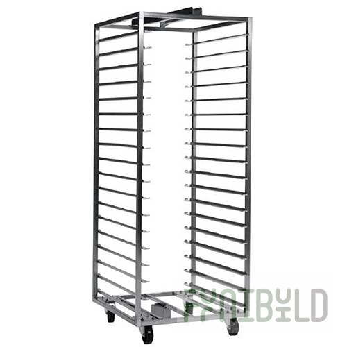 Trolley for rotary oven BASSANINA ROTOR 68 18 P (605x805x1810mm, stainless steel AISI 304)