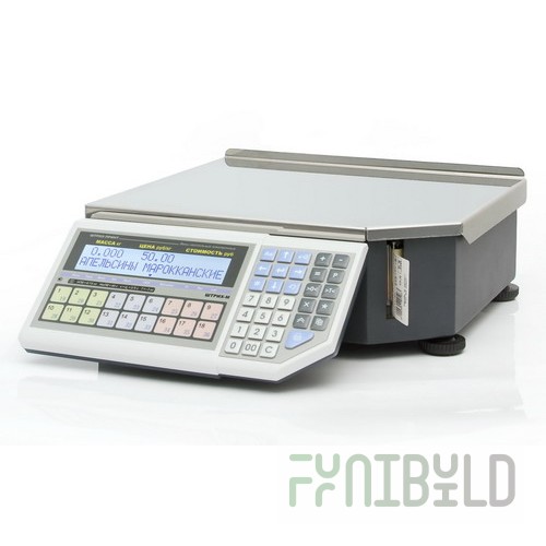 Scales with label printing SHTIKH-PRINT FI 15-2.5 D2I1 v.4.5, 2 MB, GOST R 53228