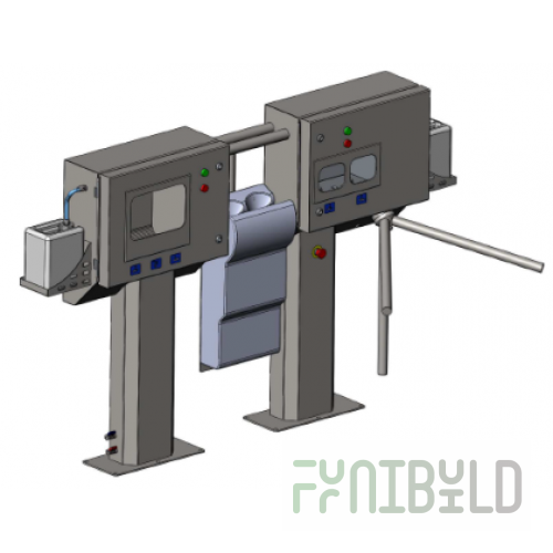 Hand hygiene station STG-014R (hand dryer DYSON airblade)