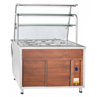 2-dish bain-marie EMK-70T steam (3 shelves, lighting, with gastro, 1120 in) kashir. (1120x766 (1024) x1624 in, 230V)