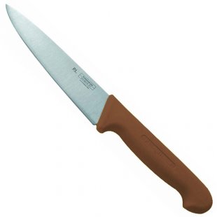 Knife 16 cm plastic. Brown handle
