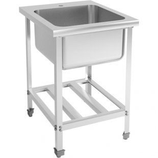 Washing bath, solid-drawn STANDARD VMOts1-500SNK 600x700x870-890mm, (capacity 500x500x300mm)