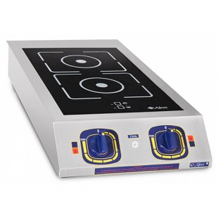 Induction cooker KIP-2N (362x702x118.5 in, tabletop, 2 conf, glass ceramic 6 in, BOOST mode, 3.5 kW, 230 V)