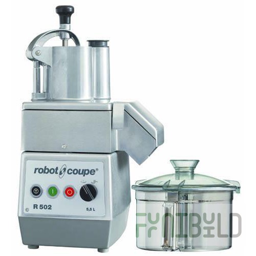 Kitchen processor Robot Coupe R502 3F / 3136, (380x350x665mm, 750/1500rpm, 5.5l, 1kW)