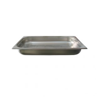 Perforated gastronorm container without lid stainless steel GN-1/1 depth 65 (530x325x65 in), in pack 10 pcs.