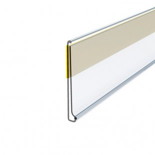 Self-adhesive price tag holder 1250x26mm art. DBR26-TP9-1250, in pack. 50 pcs. (transparent)