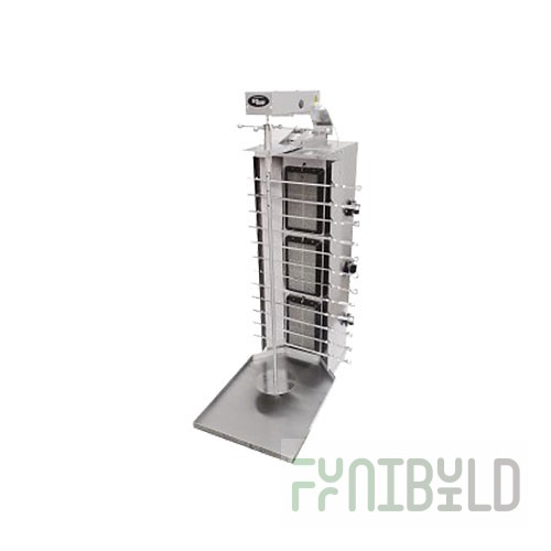 Gas shawarma-kebab maker F3ShmG (with motor) (515x800x1270mm, 11 kW, weight 18 kg)