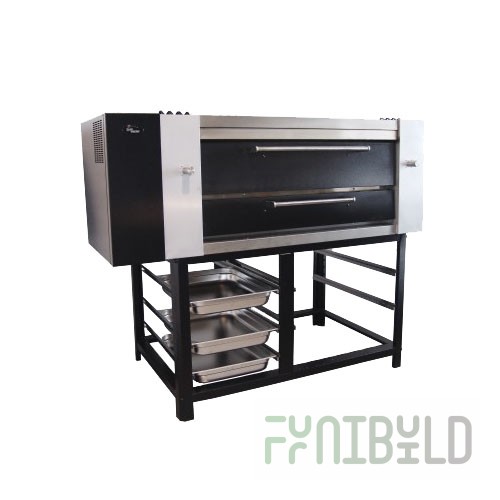 Universal gas oven UGP/1 (for 6 pizzas) (with additional burner, under-metal) (1940x1250x730mm, 42 kW, weight 612 kg)