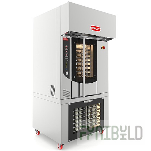 Rotary oven Real Forni Boss 9 E (1140x1230x2355, 16.5 kW, 380 V, proofing 1.5 kW)