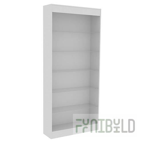 Rack shelves glass SPS 900x300x2100mm (WHITE)