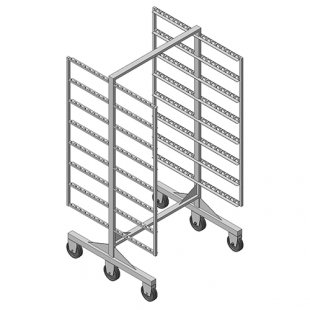 Euroframe (trolley) sausage H-shaped (1030x1010x2000 in, 8 rows)