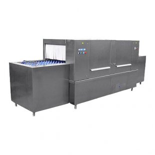 Flow dishwasher inU-1000M (3720x1070x1300mm, 1600 pcs./h, 35.7 kW, 380 V, weight 525 kg)