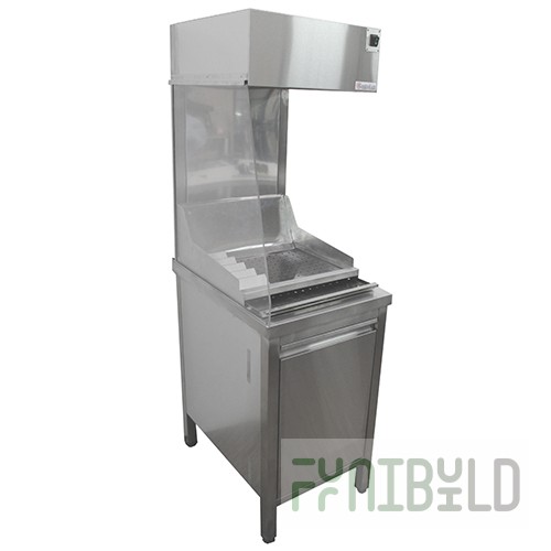 Wall-mounted bain-marie for French fries without baths Gastrolux MF-057 (500x700x1700 in, 1.5 kW, 220V)