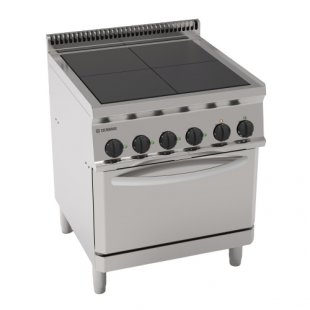Electric stove 4 burners 700 series TECNOINOX PFU70V7 616097 (700x700x850 in, 15 kW, 380V)