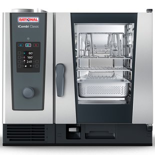 Convection oven RATIONAL iCombi Classic 6-1/1 GAS (850x842x754 in, 6 x 1/1 GN / 12 x 1/2 GN)