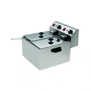 Deep fryer cabinet GASTRORAG CZG-40-2 tabletop (2 boilers with capacity of 4 l with lids, 2 baskets, 435x455x305 in)