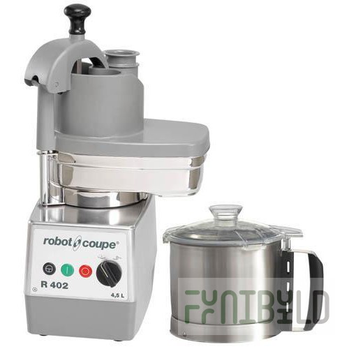 Kitchen processor Robot Coupe R402 3Ф / 12902 (320x304x590 in, 750/1500 rpm, 4.5 l, 0.75 kW)