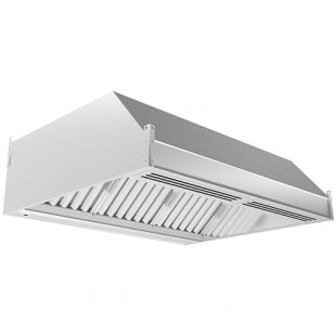 Wall-mounted supply and exhaust hood ZPV-P08/08 800x800x350mm (grease trap)