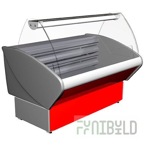 Low-temperature display case 1780x970x1230mm, G95 SL 1.8-1 (VHSn-1.8 Polyus) -18...0C, 1.03 sq. m