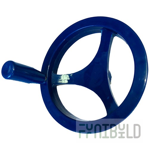 Frying pan steering wheel with handle