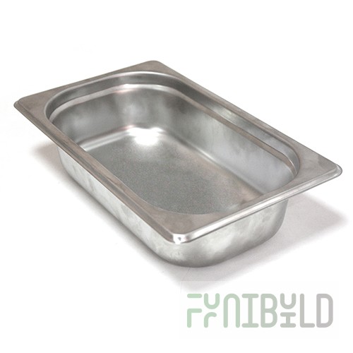 Gastronorm container without lid stainless steel GN-1/4 depth 65, 1.7 l. (265x162x65 in.), in pack 10/20 pcs.