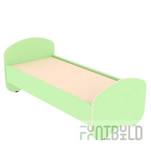 Children's bed made of laminated chipboard 1400x600 in, art. KD-1.2 (SALAD)