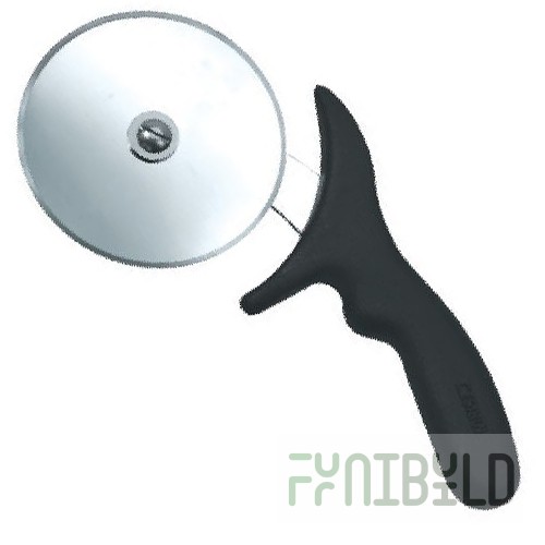 Pizza knife D=100mm black plastic handle PLProff Cuisine, art.81240073