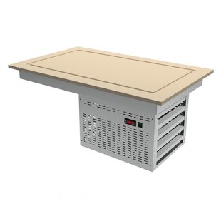 Cooling surface built-in, isk.kam Gastrolux POV-077/K (700x700x452 in, 0.35 kW, 220V)