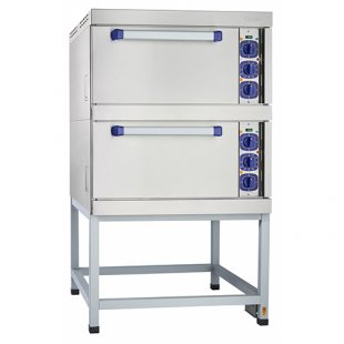 Electric oven cabinet ШЖЭ-2-Э, enamel oven. (840х900х1510 in, stand, stainless steel face)