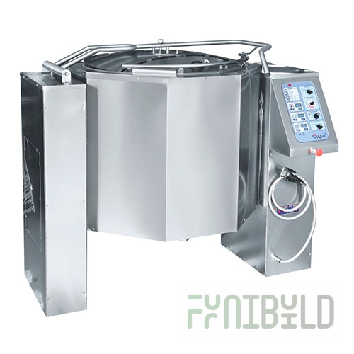 Food boiler KPEM-160-OMP with TFT-screen with mixer, steam jacket (1363x895x1164mm, 160l, 21kW)