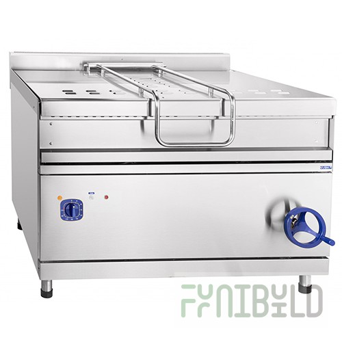 Electric frying pan ESK-90-0.67-120, 1202x1045x940 in, 120 l, tilting, stainless steel with a solid bowl)
