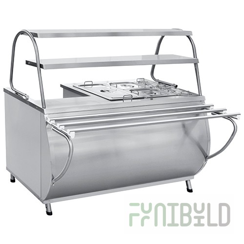 Bain-marie for 1 and 2 dishes, 1 burner, with g/containers EMK-70MU