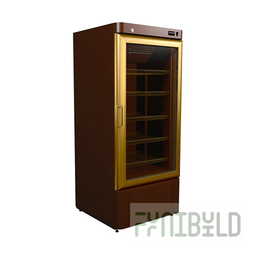 Medium-temperature cabinet V=560l, R560Св Carboma (glass door), +1..+12, 825х625х2020 in, backlight