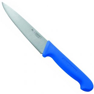 Knife 16 cm plastic. blue handle