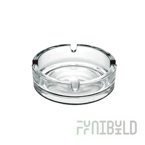 Ashtray transparent round d=100mm (pack.24 pcs) Art. 1015