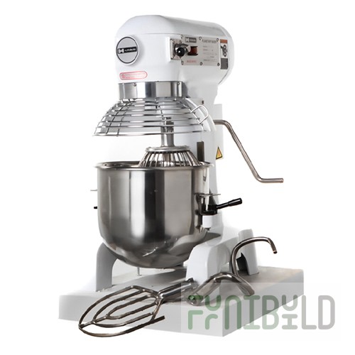 Planetary mixer HURAKAN HKN-IP10F (430x400x600 in, 3 speeds, removable bowl n/st 10 l, hook)