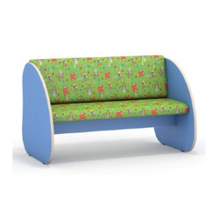 One-sided sofa (flock) LDSP light green