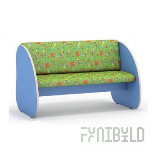 One-sided sofa (flock) LDSP light green