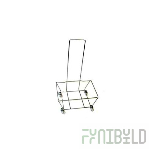 Stand for baskets on wheels with handle VN-4 (470x330x800 in, galvanized, for plastic baskets 20-27l, metal 10-27l)