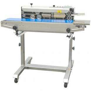 Roller conveyor sealer horizontal on console FRB-770III SS (840x550x800 in, stainless steel)