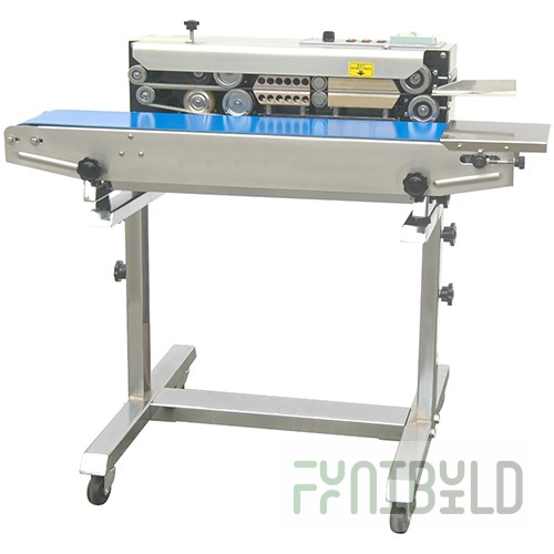 Roller conveyor sealer horizontal on console FRB-770III SS (840x550x800 in, stainless steel)