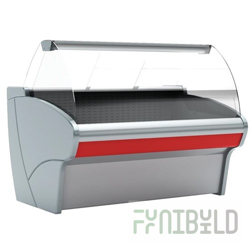Medium-temperature display case 1330x1100x1200mm, G110 VM 1.25-1(ВХС-1.25ш Carboma), 0...+7С, (dynamics)