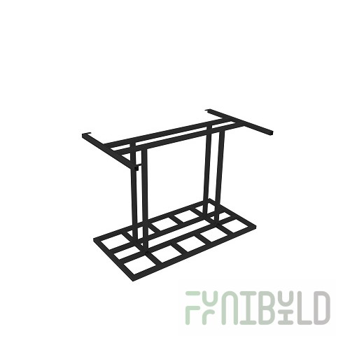 Frame of a dining table for 6 people Loft-1 m/k black moire 1000x500mm