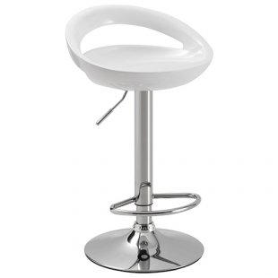 Bar stool "DISCO" (ABS plastic) art. WX-2001 (white)