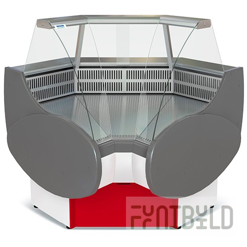 Showcase medium-temp. corner 1180x1180x1185mm