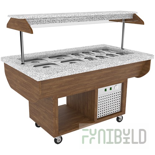 Cooled table for