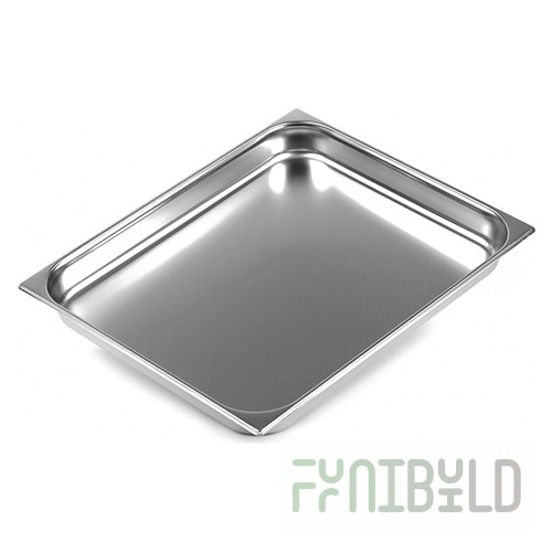 Gastronorm container without lid stainless steel GN-2/3 depth 20, 1.7 l. (354x325x20 in.), in pack 10/20 pcs.