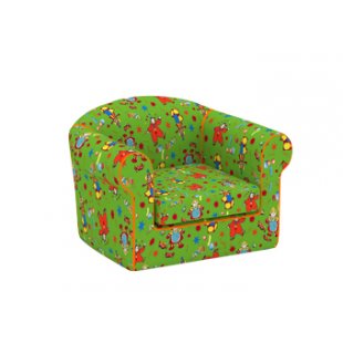 Soft, gaming, frameless flock chair