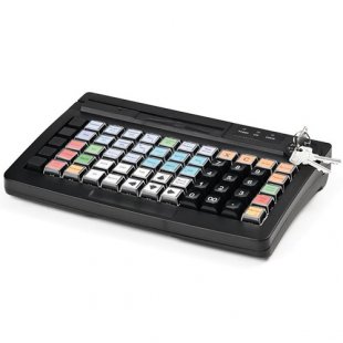 Programmable keyboard ATOL KB-60-KU (rev.2) black with magnetic card reader for 1-3 tracks